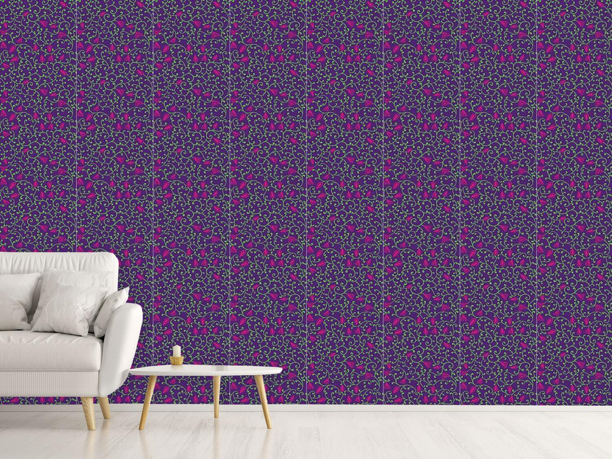 patterned-wallpaper-floral-night