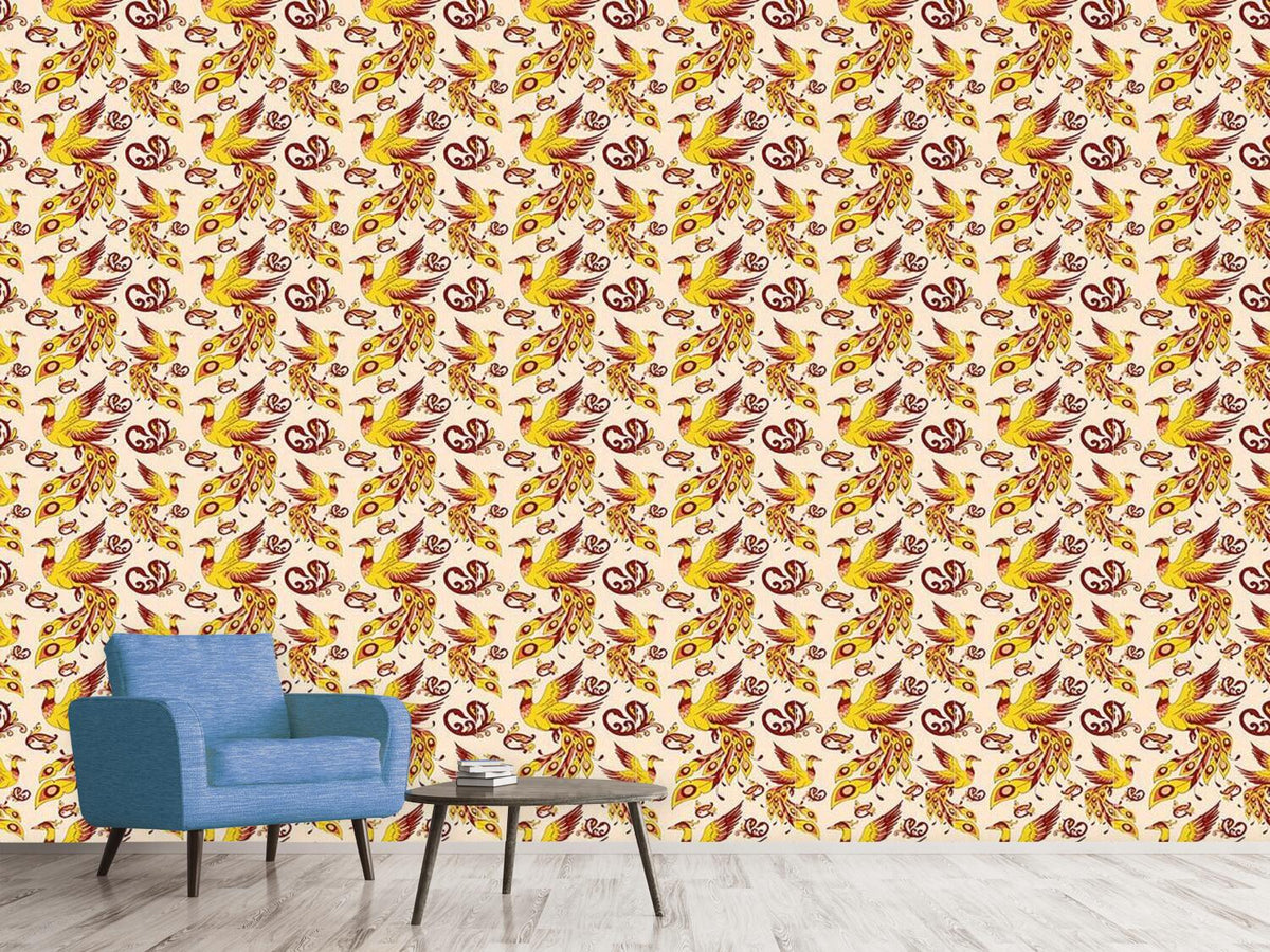 patterned-wallpaper-firebird