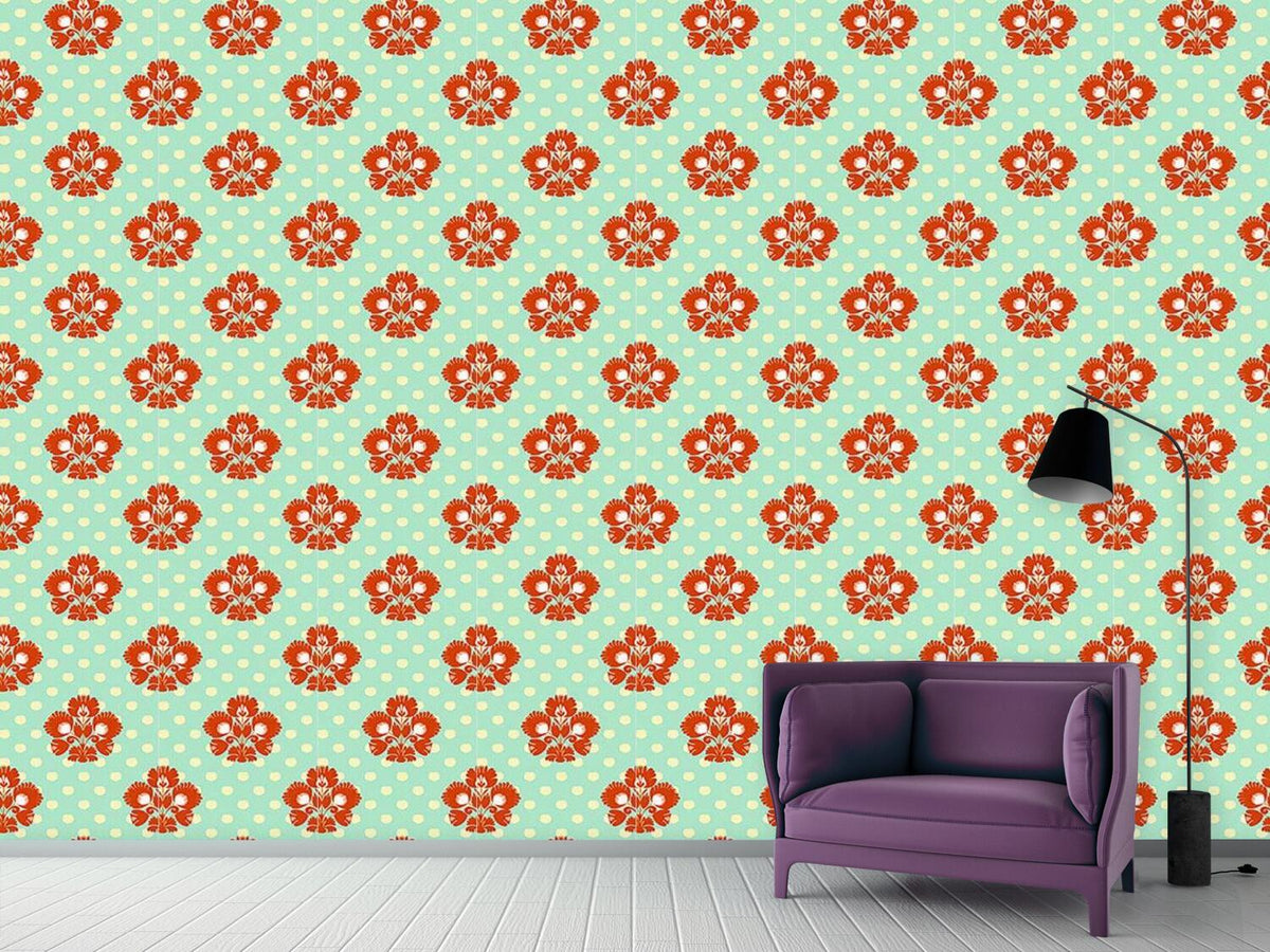 patterned-wallpaper-polkadot-floral