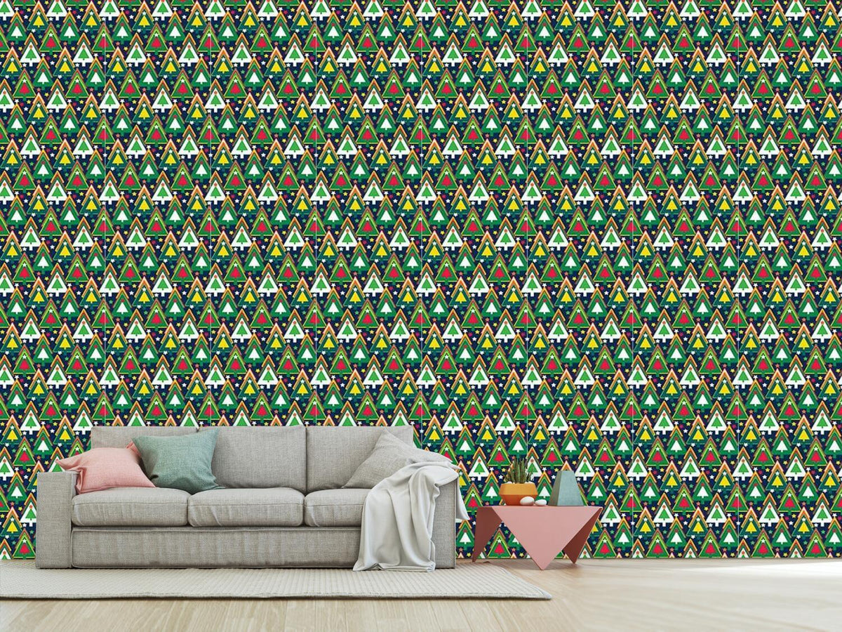 patterned-wallpaper-once-upon-a-christmas-tree