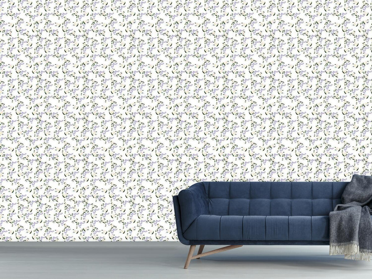 patterned-wallpaper-forget-me-not-daisy