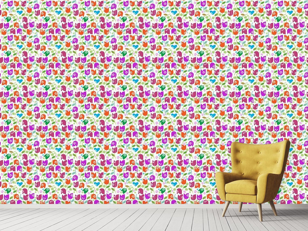 patterned-wallpaper-happy-tulip-mix