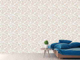 patterned-wallpaper-floriental-brown