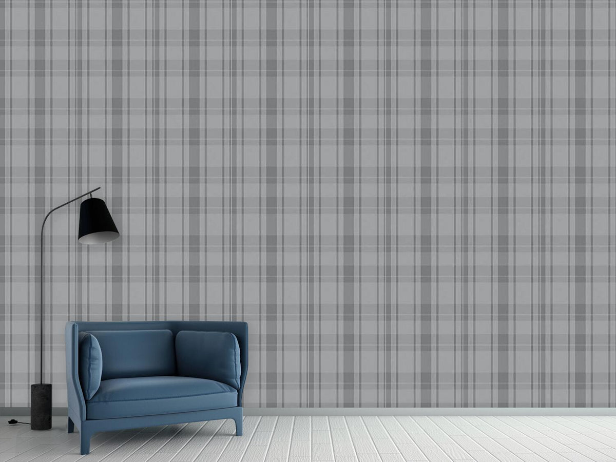 patterned-wallpaper-tartan-grey