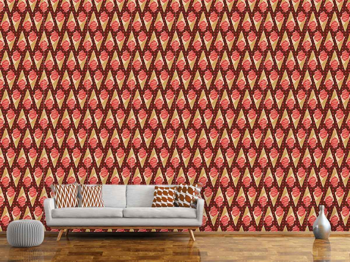 patterned-wallpaper-crazy-about-strawberry-icecream