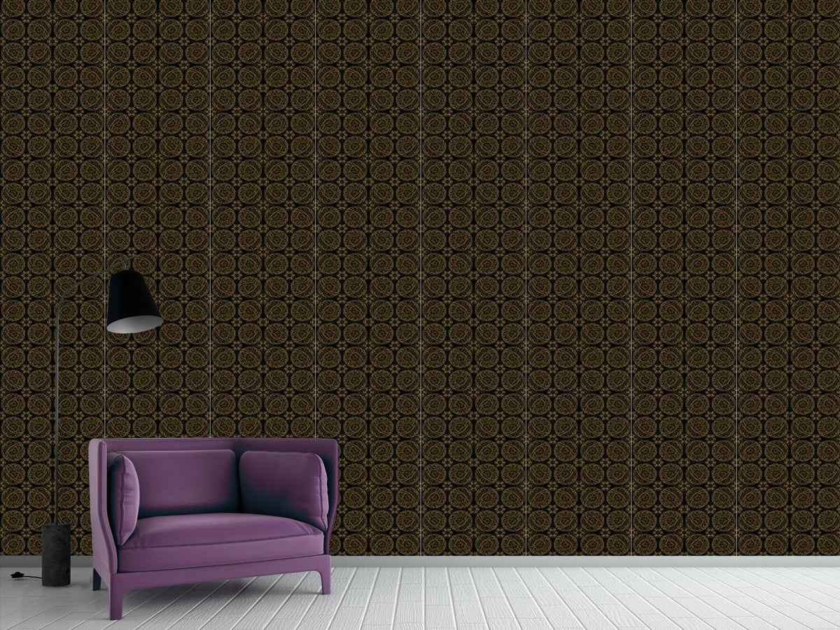 patterned-wallpaper-star-fantasy-in-gold