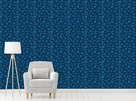 patterned-wallpaper-snowflake-doodles