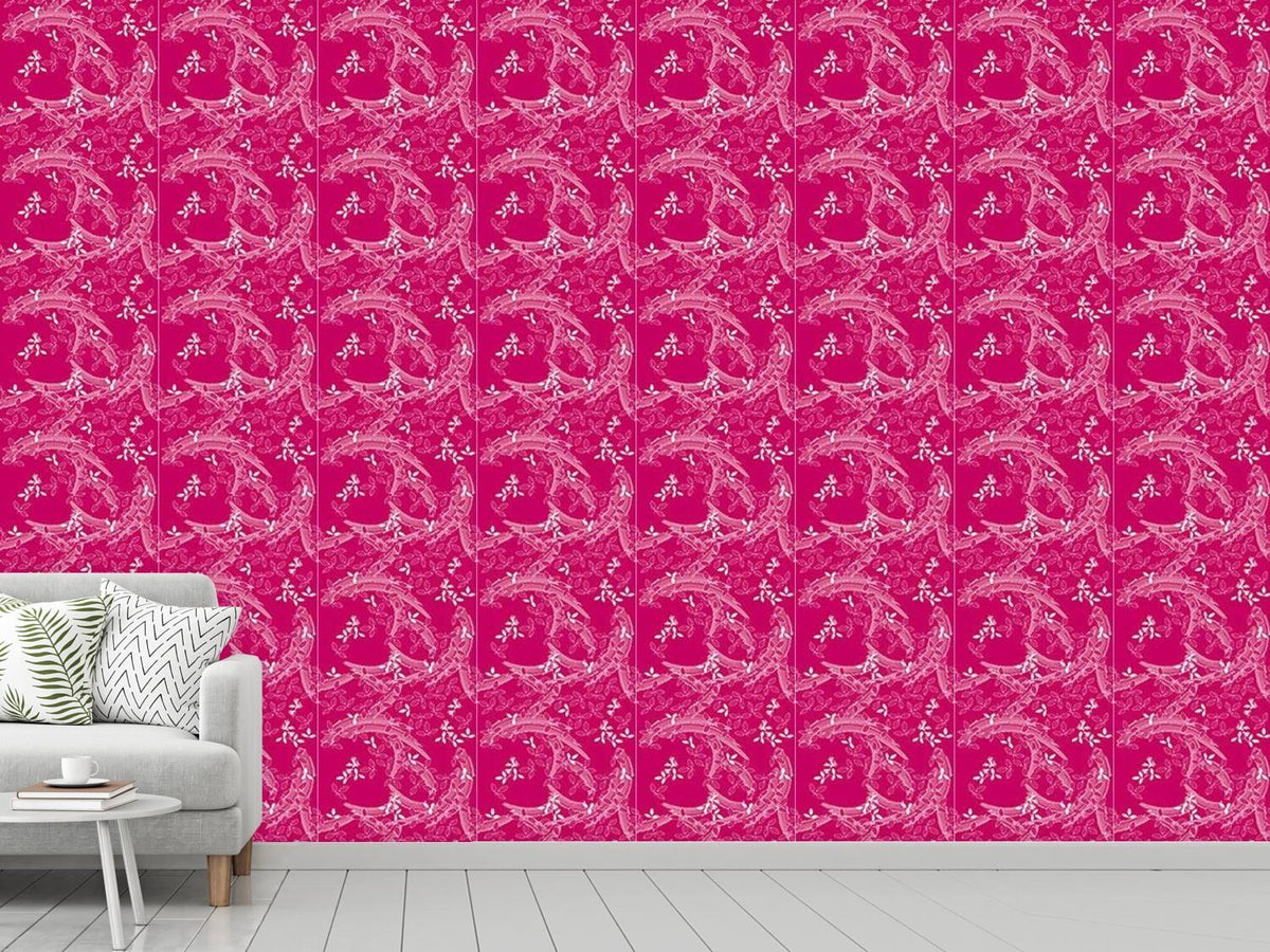 patterned-wallpaper-bush-clover-asia-pink