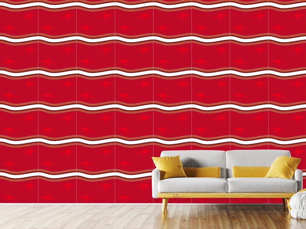 patterned-wallpaper-red-kangaroo