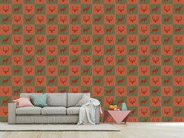 patterned-wallpaper-the-forest-king-red-green