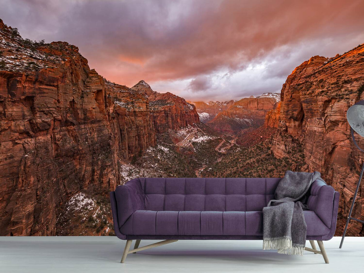 photo-wallpaper-zion-np-overlook-sunset-x