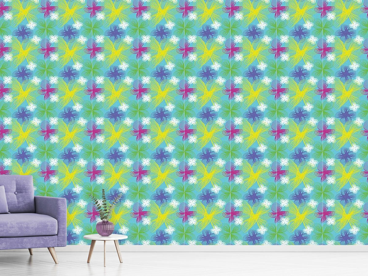 patterned-wallpaper-spiral-flowers