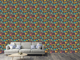 patterned-wallpaper-funny-leisure-time-at-night