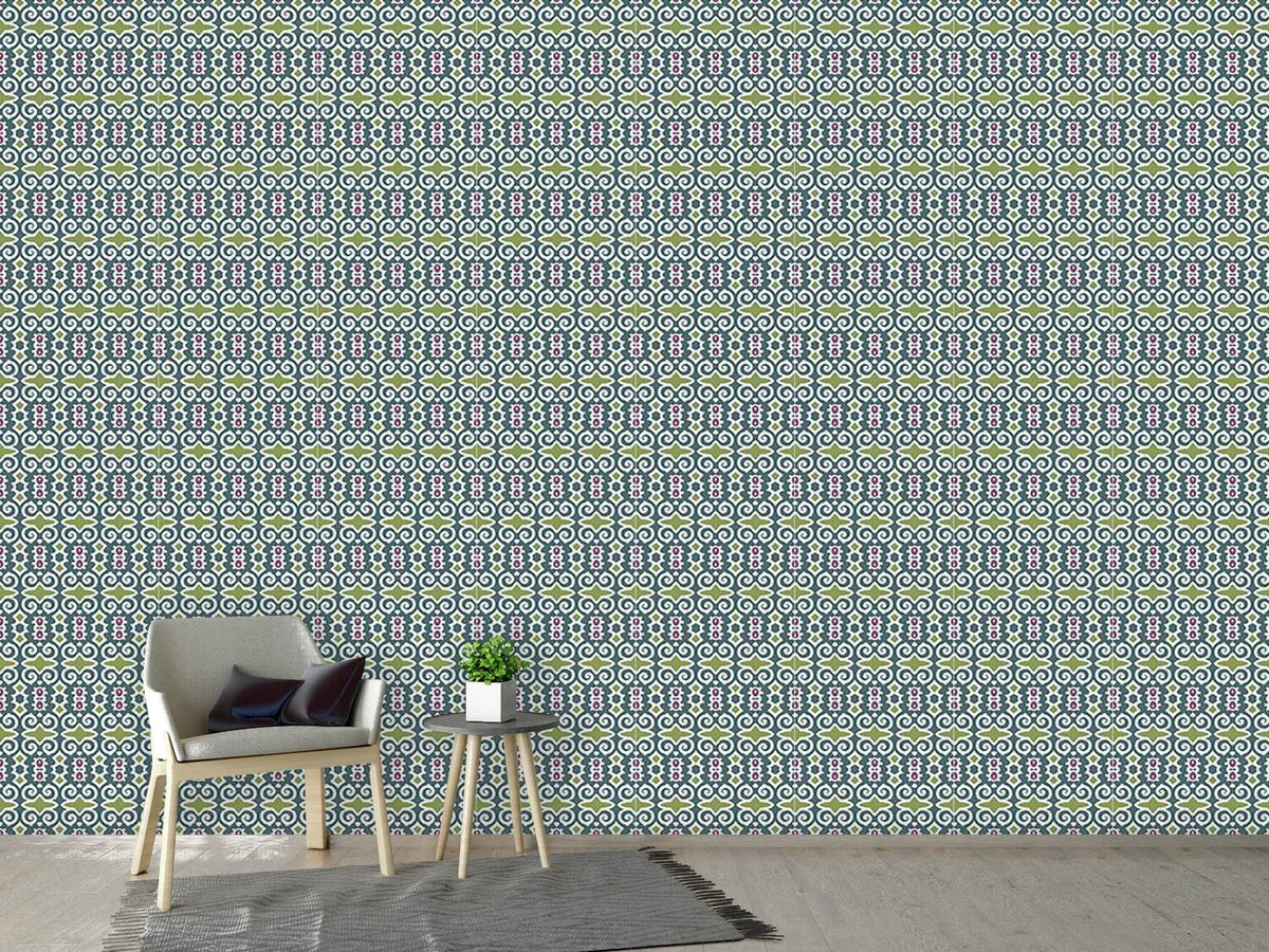 patterned-wallpaper-shy-beauty