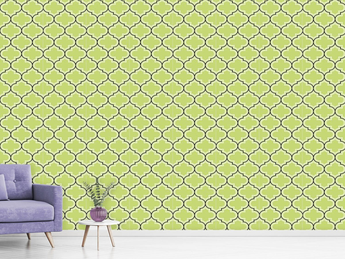 patterned-wallpaper-retro-morocco-green