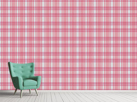 patterned-wallpaper-tartan-pink