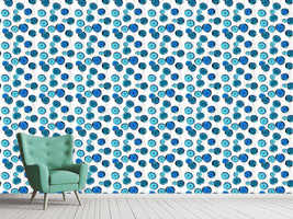 patterned-wallpaper-cornflowers-on-wire