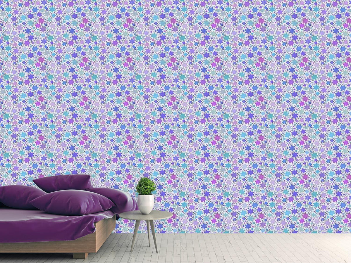 patterned-wallpaper-fractal-snowflakes