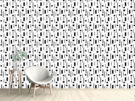 patterned-wallpaper-retro-in-black-and-grey