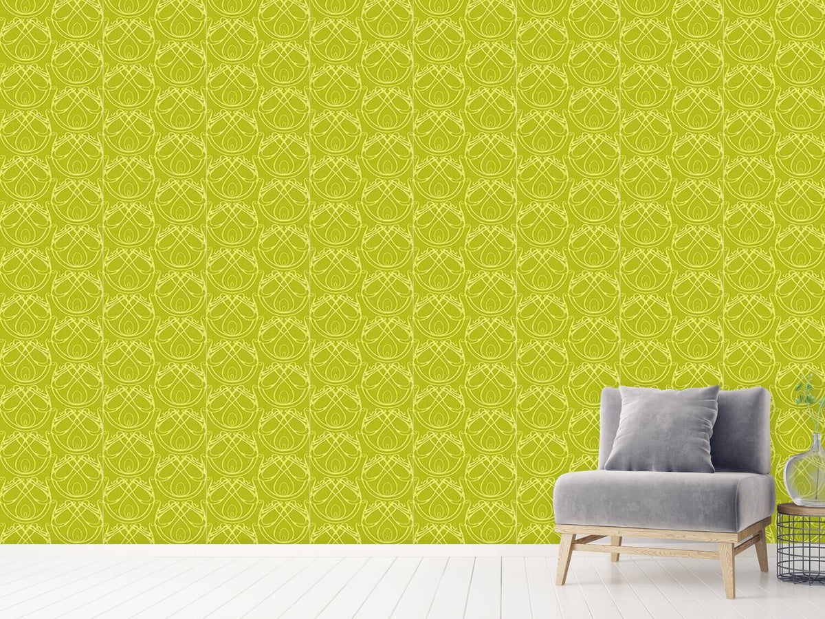 patterned-wallpaper-art-nouveau-elegance