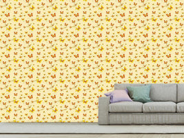 patterned-wallpaper-action-painting-butterfly