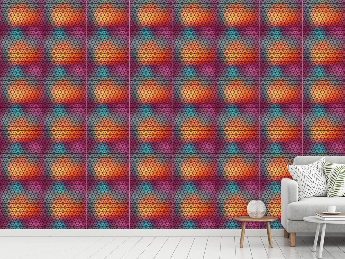 patterned-wallpaper-geometric-light-reflexions