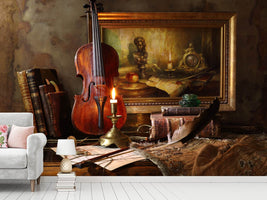 photo-wallpaper-still-life-with-violin-and-painting-ii