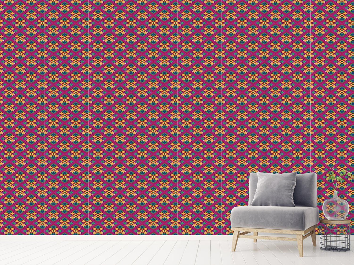 patterned-wallpaper-latin-rhomb