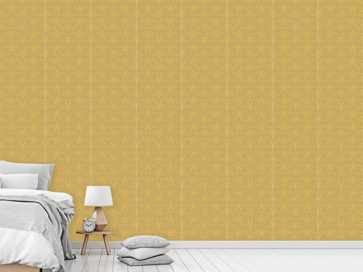 patterned-wallpaper-cinderella-gold