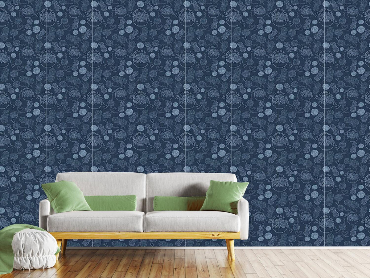 patterned-wallpaper-knitting