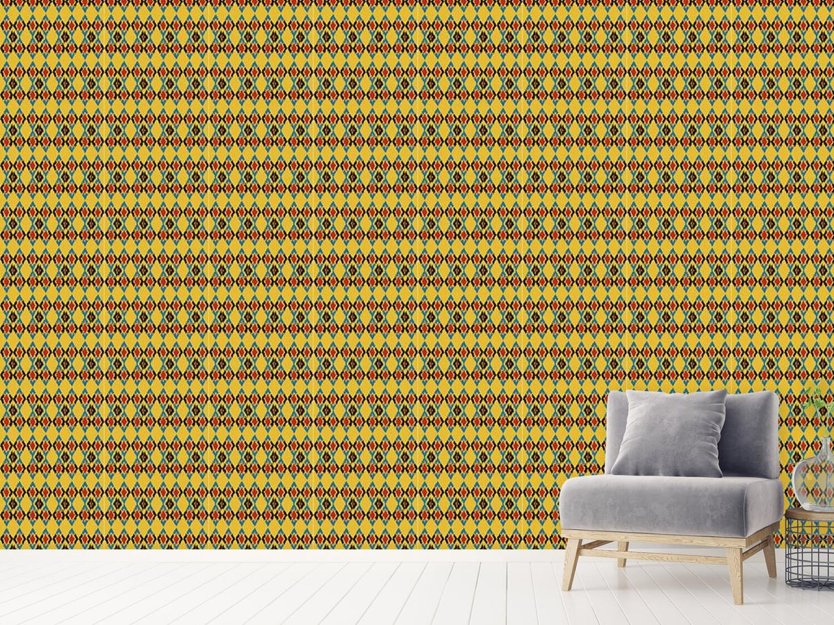 patterned-wallpaper-tribal-dance-day