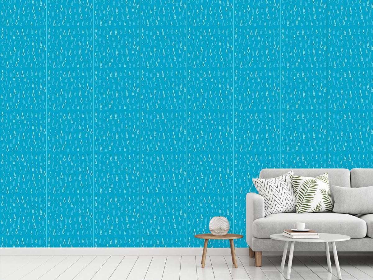 patterned-wallpaper-blue-drops