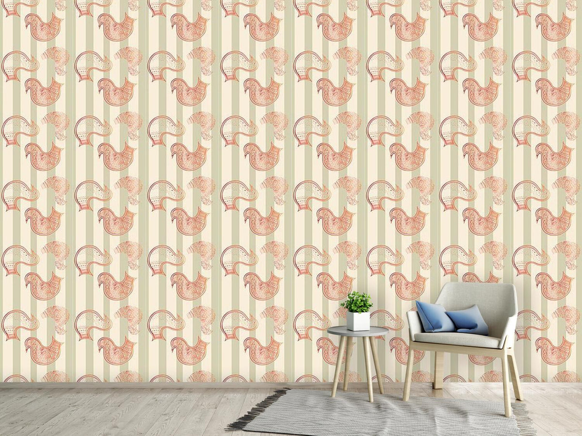 patterned-wallpaper-dancing-birds