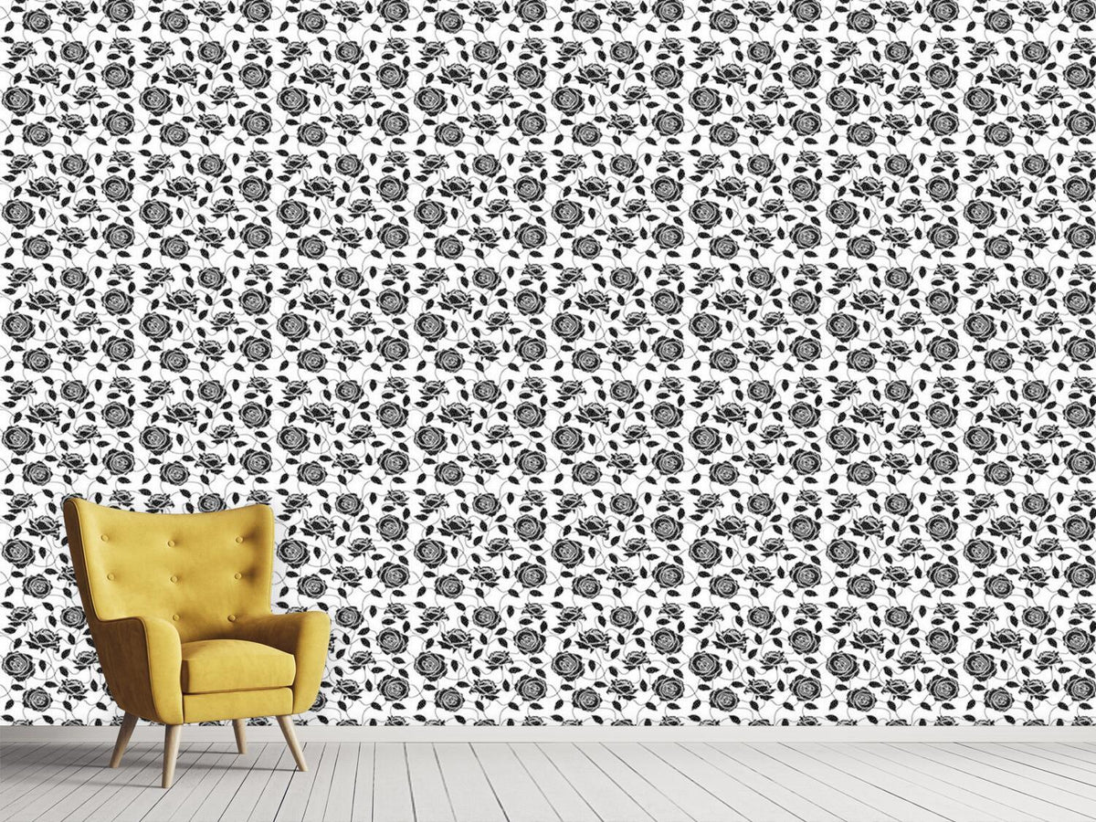 patterned-wallpaper-briar-rose-black-and-white