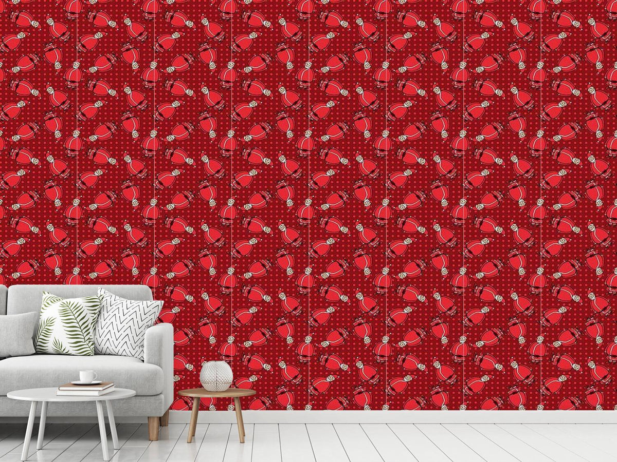 patterned-wallpaper-dotty-santa-rot