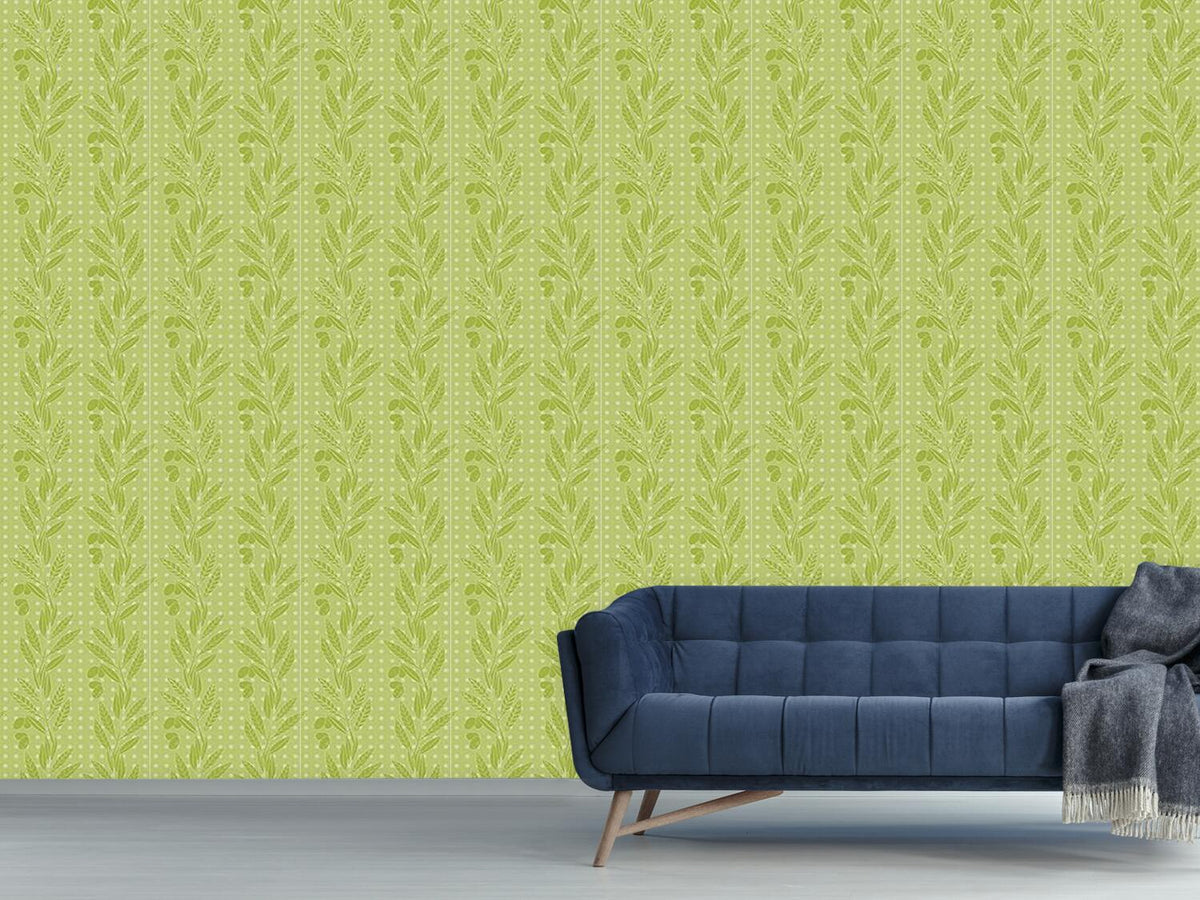 patterned-wallpaper-green-olives