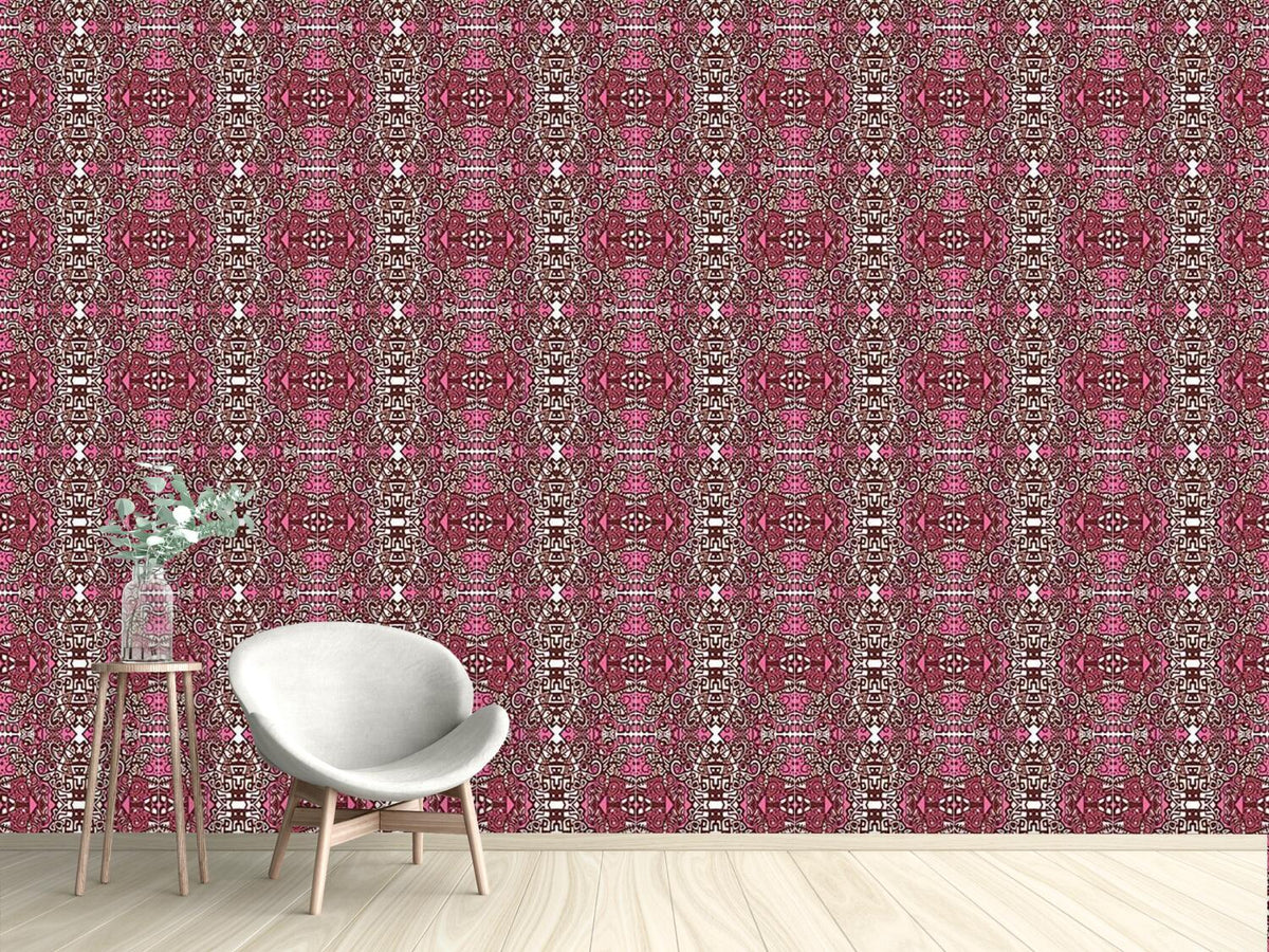 patterned-wallpaper-maya-lady