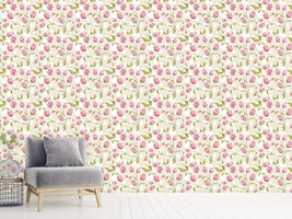 patterned-wallpaper-tulips