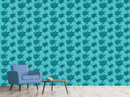 patterned-wallpaper-polynesian-sea-turtles