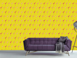 patterned-wallpaper-pretty-flamingo-rose