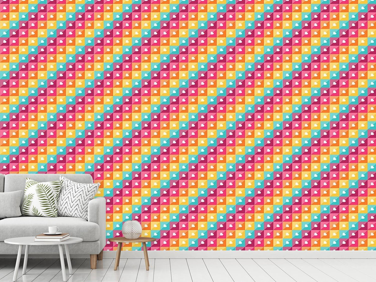 patterned-wallpaper-hearts-of-diagonal