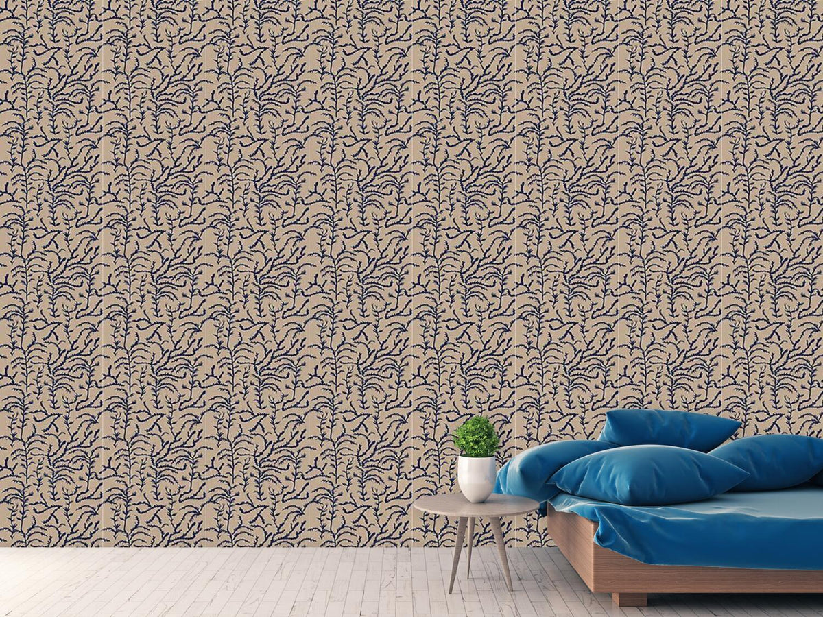 patterned-wallpaper-dark-cypress-impression