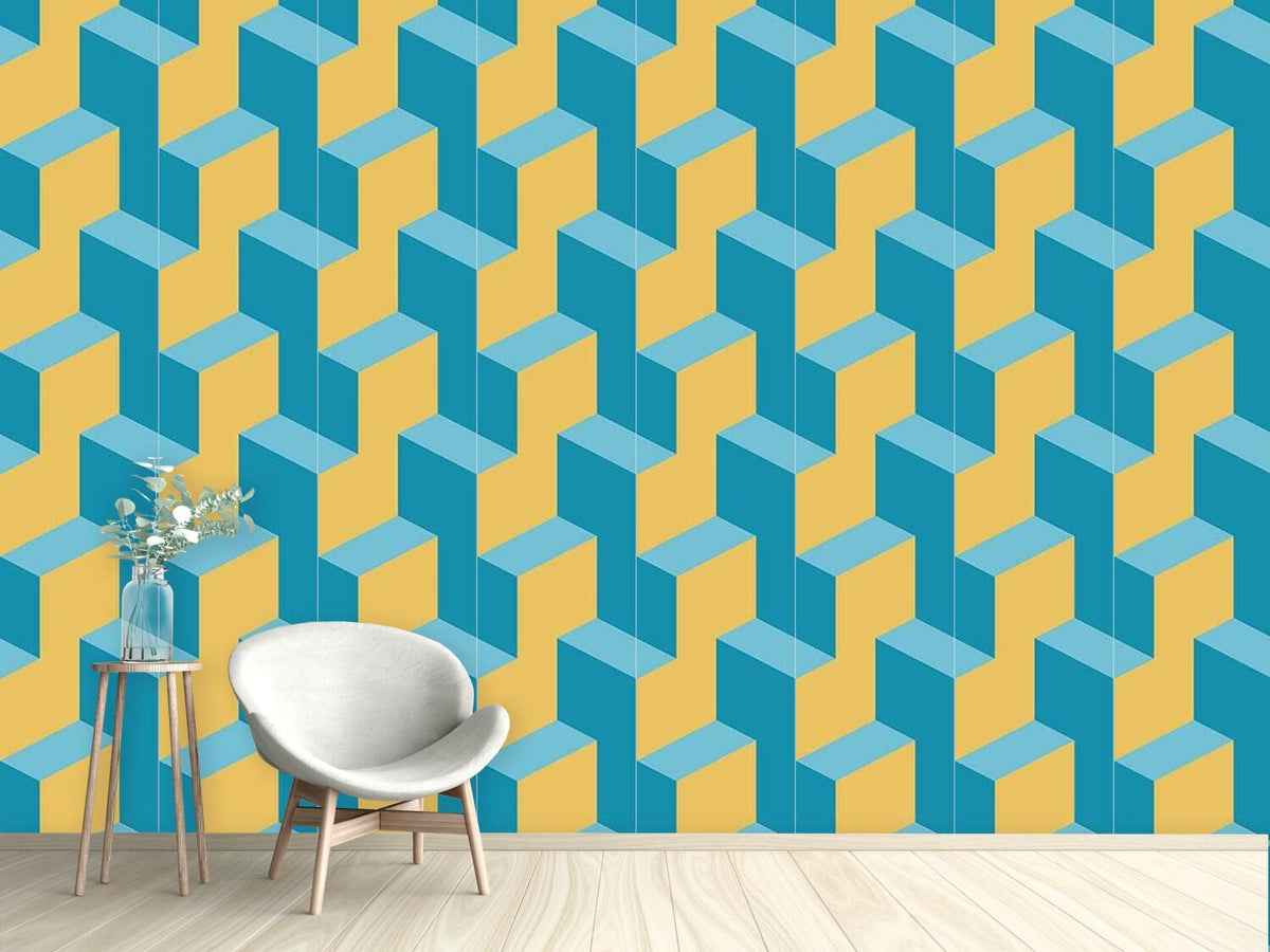 patterned-wallpaper-isometric-steps