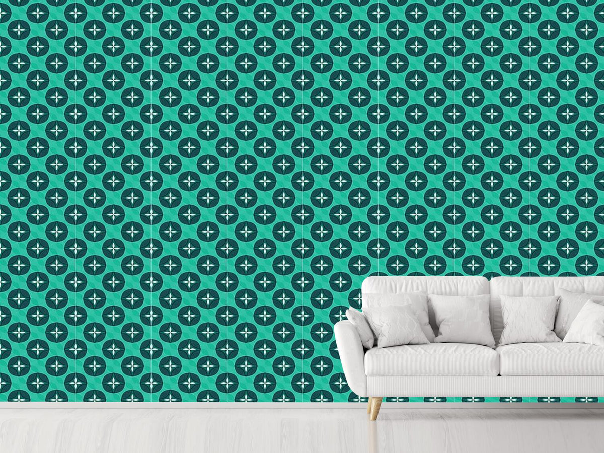 patterned-wallpaper-abstract-blossoms-with-waves