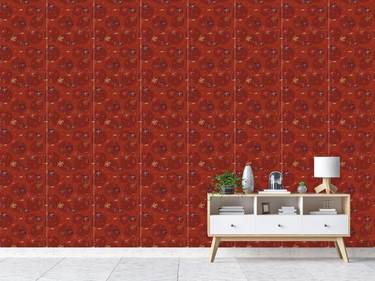 patterned-wallpaper-party-in-red