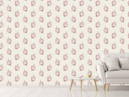 patterned-wallpaper-lily-of-the-valley-and-rose